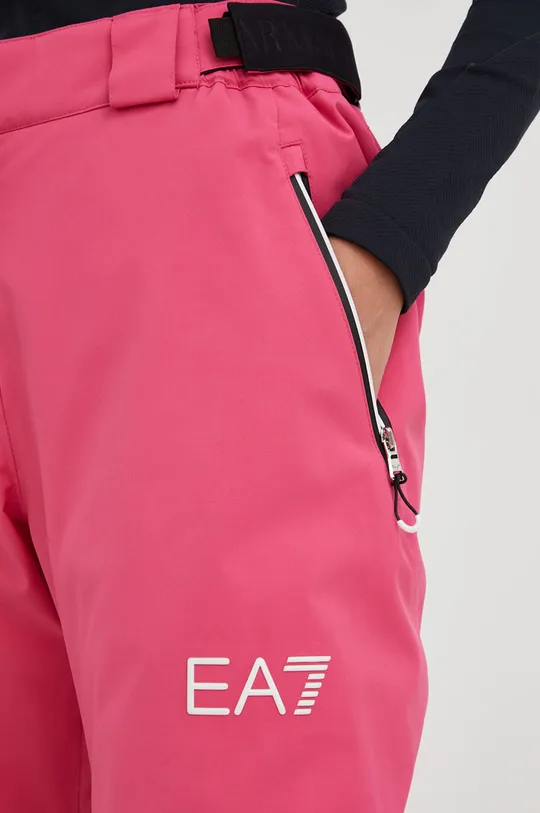 roza EA7 Emporio Armani skijaške hlače