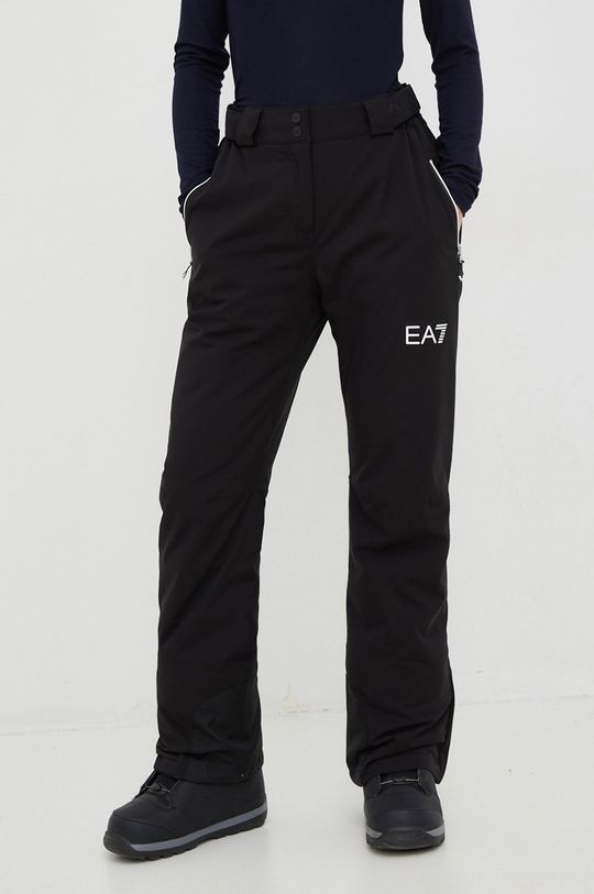 negru EA7 Emporio Armani pantaloni de schi De femei