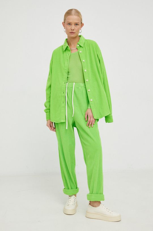 Pamučne hlače American Vintage zelena