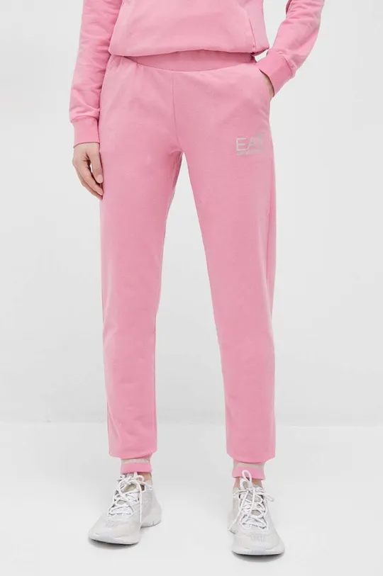 рожевий Спортивні штани EA7 Emporio Armani Жіночий
