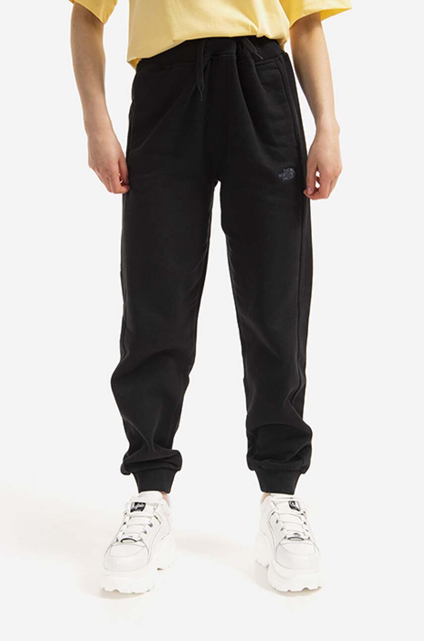 černá Bavlněné tepláky The North Face Oversized Jogger Dámský