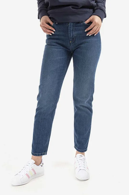 bleumarin Carhartt WIP jeans Page Carrot Ankle Pant De femei