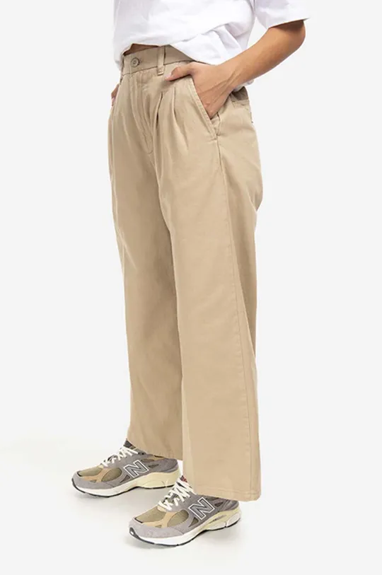 Carhartt WIP pantaloni de bumbac Cara Cropped Pant De femei