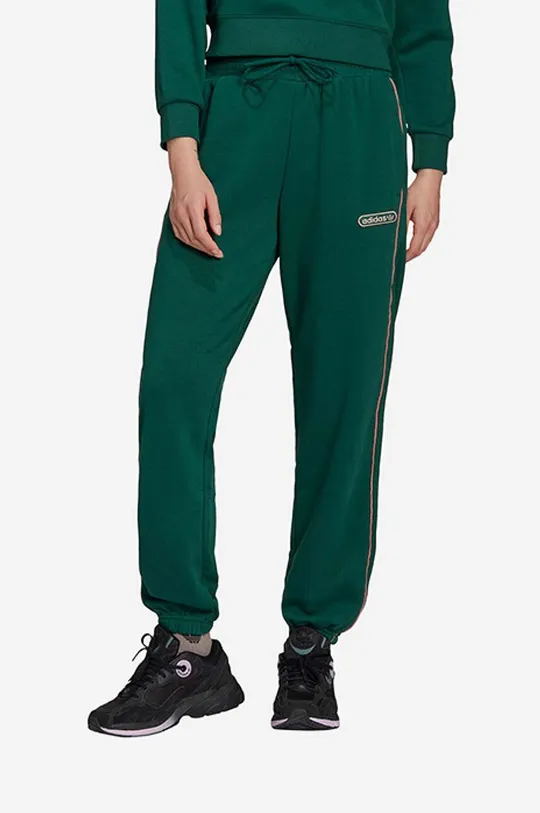 зелен Спортен панталон adidas Жіночий