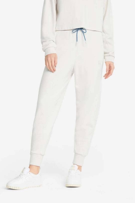 white Puma cotton joggers Infuse Women’s