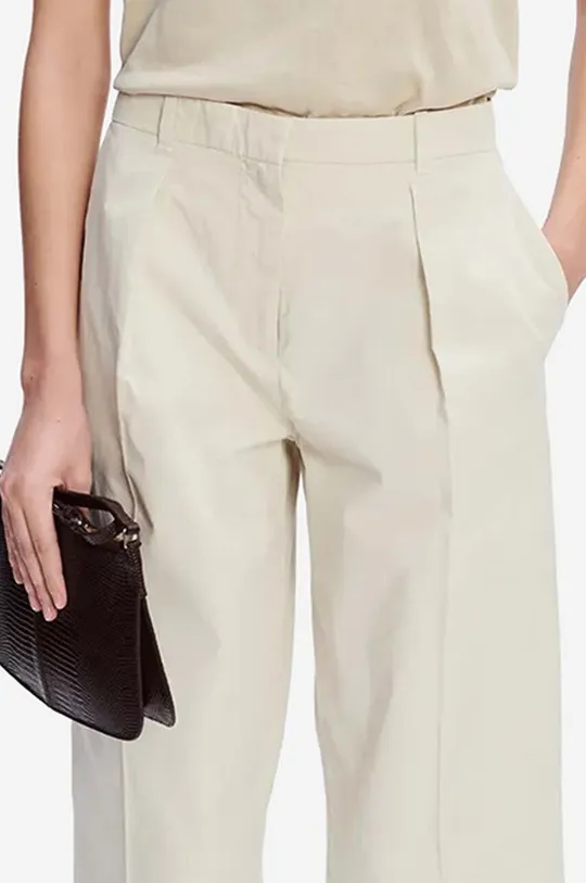 beige A.P.C. pantaloni in cotone Grand Pantal Camila