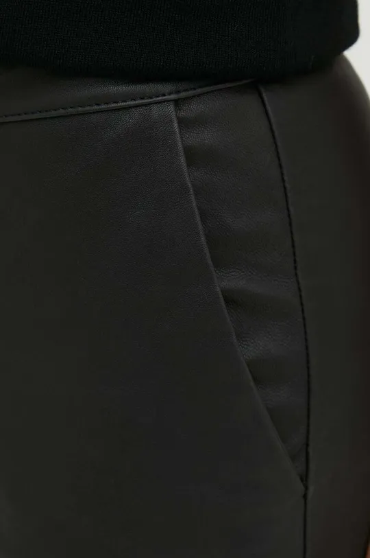 чёрный Кожаные брюки 2NDDAY Leya