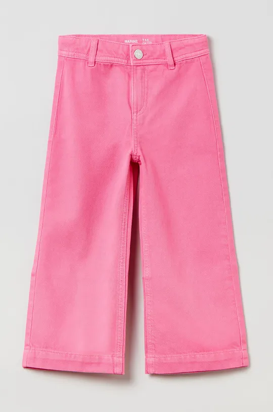 różowy OVS spodnie bawełniane dziecięce Dziewczęcy