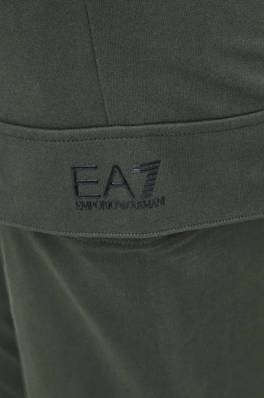 zelena Pamučni donji dio trenirke EA7 Emporio Armani