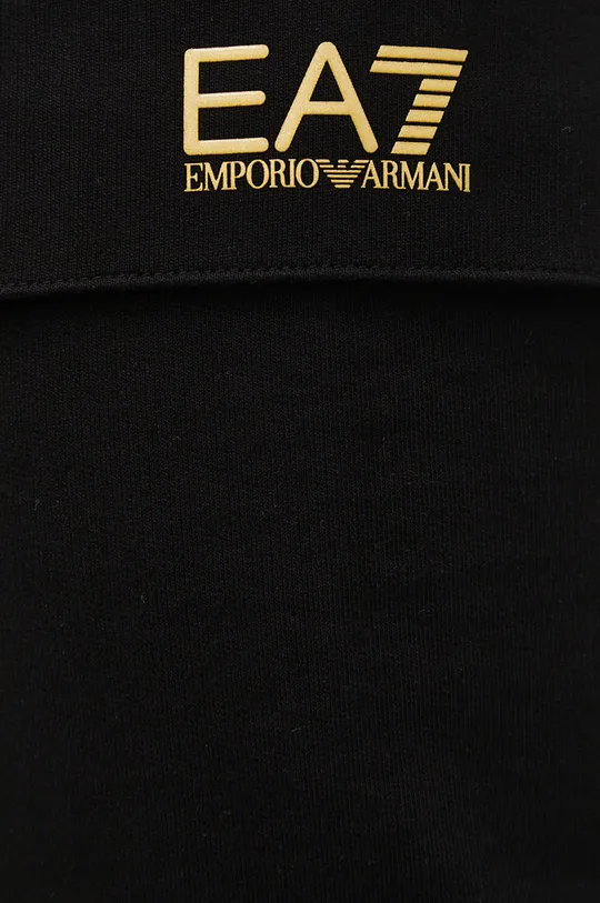 crna Pamučni donji dio trenirke EA7 Emporio Armani