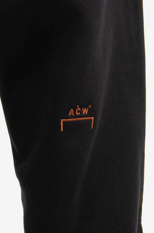 negru A-COLD-WALL* pantaloni de trening din bumbac Collage