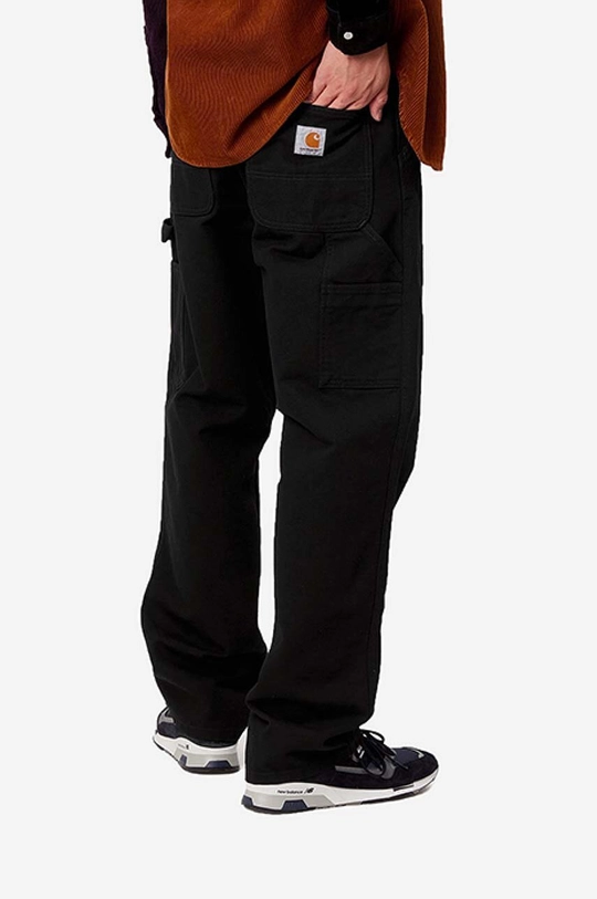 Bavlněné kalhoty Carhartt WIP Single Knee Pant černá