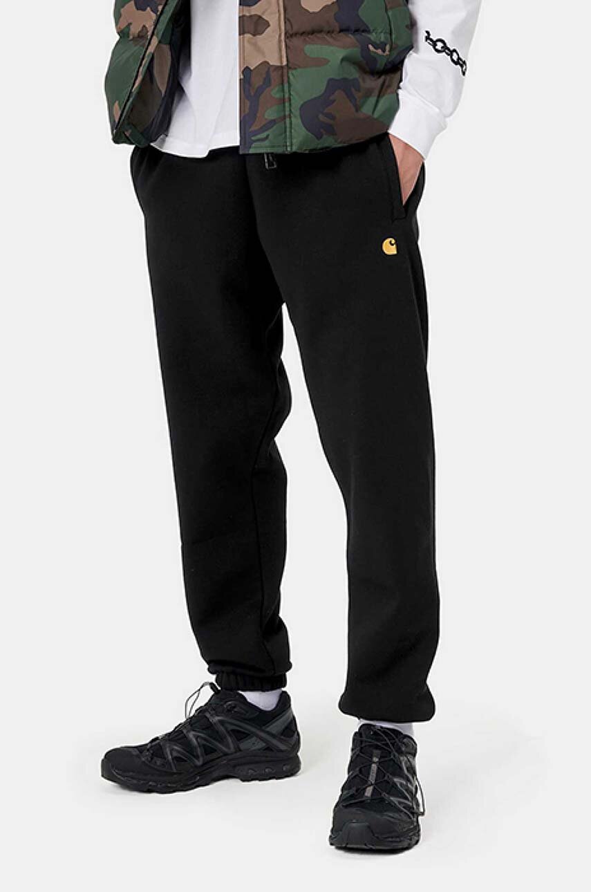 black Carhartt WIP joggers Chase Sweat Pant Men’s