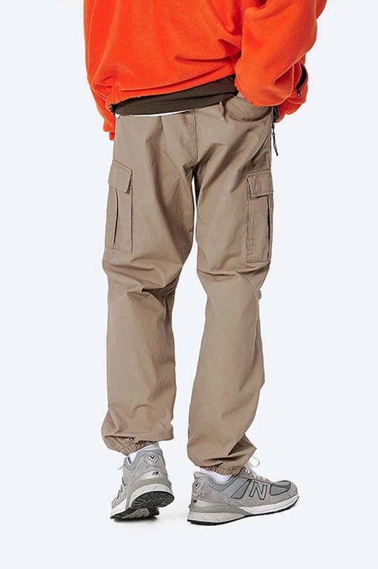 Хлопковые брюки Carhartt WIP Cargo Jogger коричневый