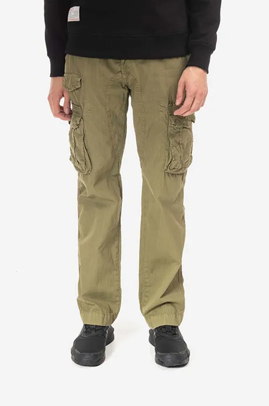 zelená Bavlněné kalhoty Alpha Industries Devision Pant Pánský