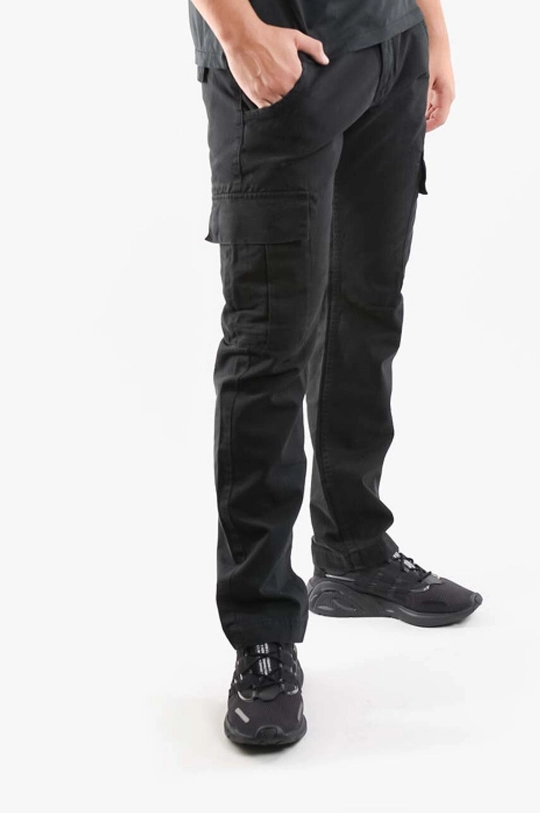 black Alpha Industries cotton trousers Agent Pant Men’s