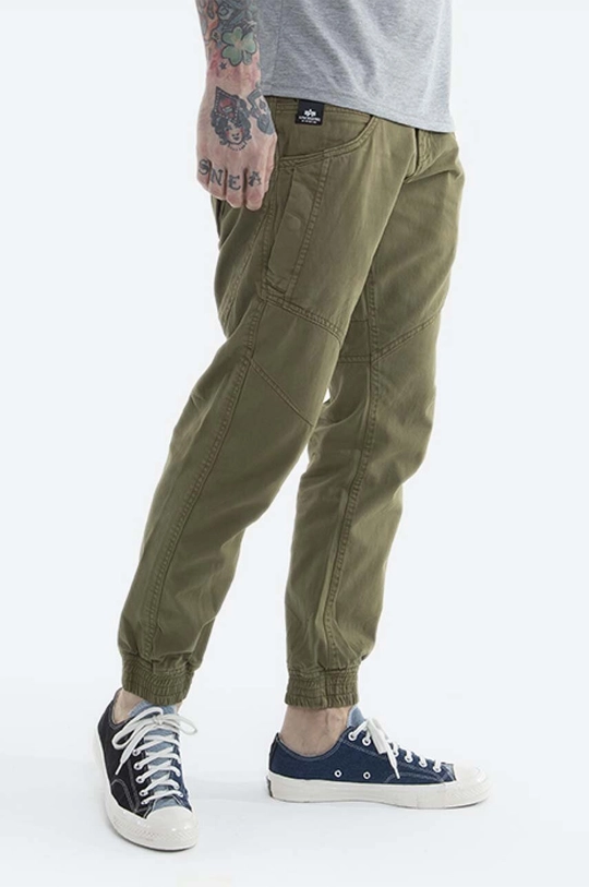 зелёный Хлопковые брюки Alpha Industries Major Pant