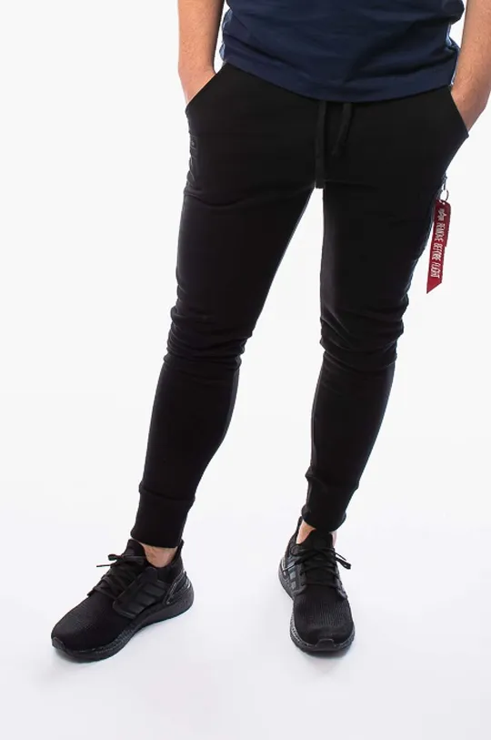 czarny Alpha Industries spodnie dresowe X-Fit Slim Cargo Pant Męski