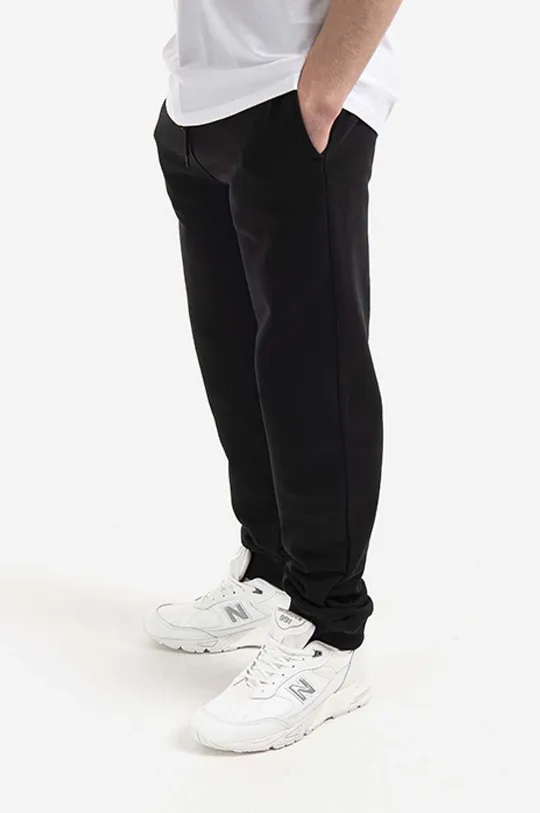 Памучен спортен панталон A.P.C. Jogging Item COEAS-H28072 BLACK