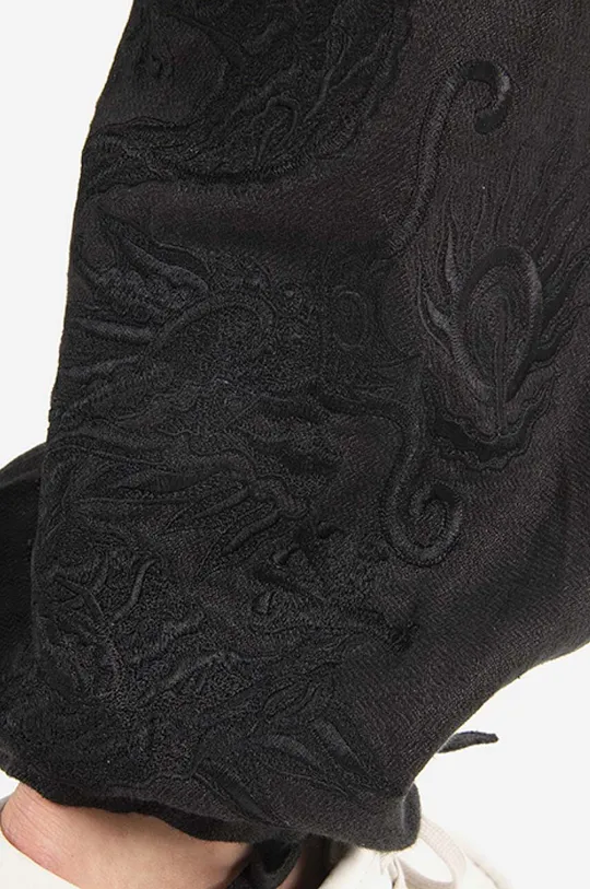 negru Maharishi pantaloni de bumbac Original Dragon Trackpants