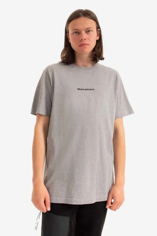 сірий Бавовняна футболка Maharishi Чоловічий