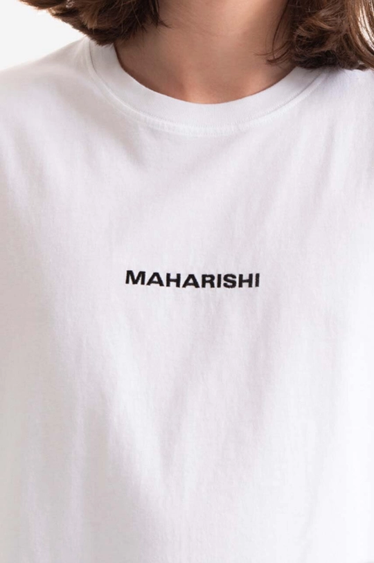 alb Maharishi tricou din bumbac