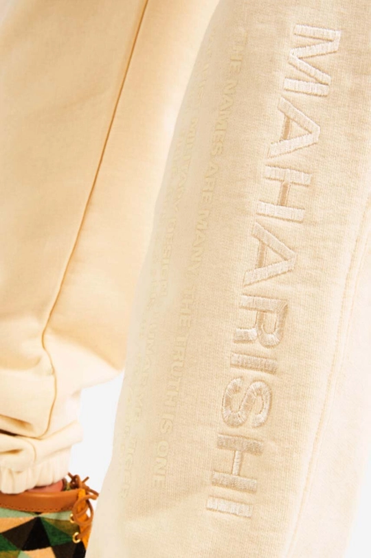 beige Maharishi cotton joggers