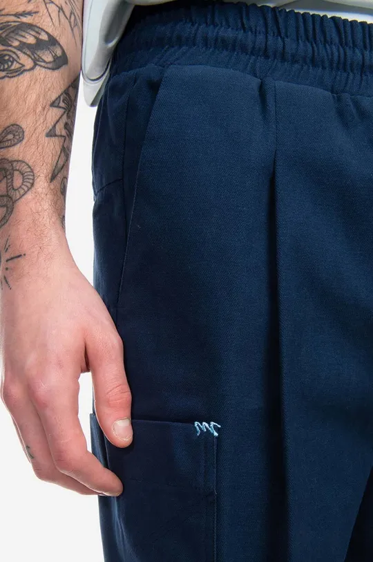 Drôle de Monsieur pantaloni de bumbac BP123 NAVY De bărbați