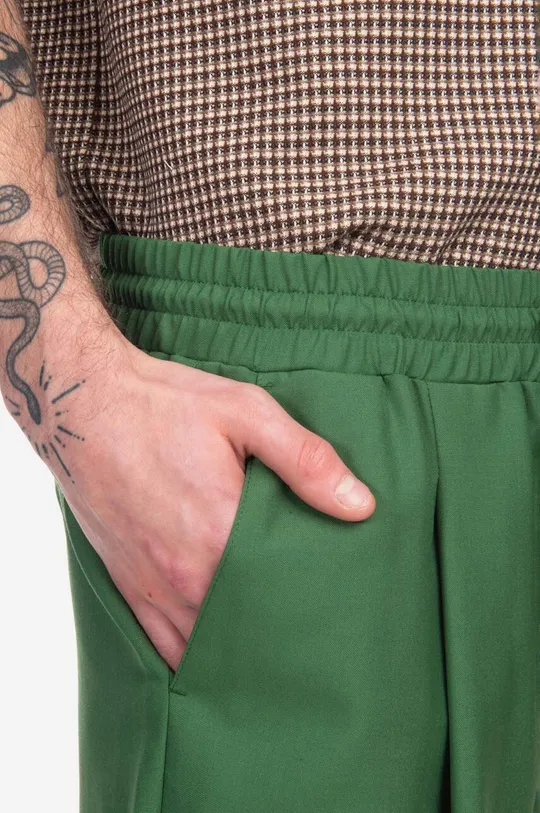zelená Vlněné kalhoty Drôle de Monsieur Le Pantalon