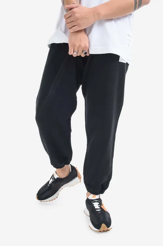 черен Памучен спортен панталон Norse Projects Vanya Tab Series Sweatpants N25-0355 9999 Чоловічий