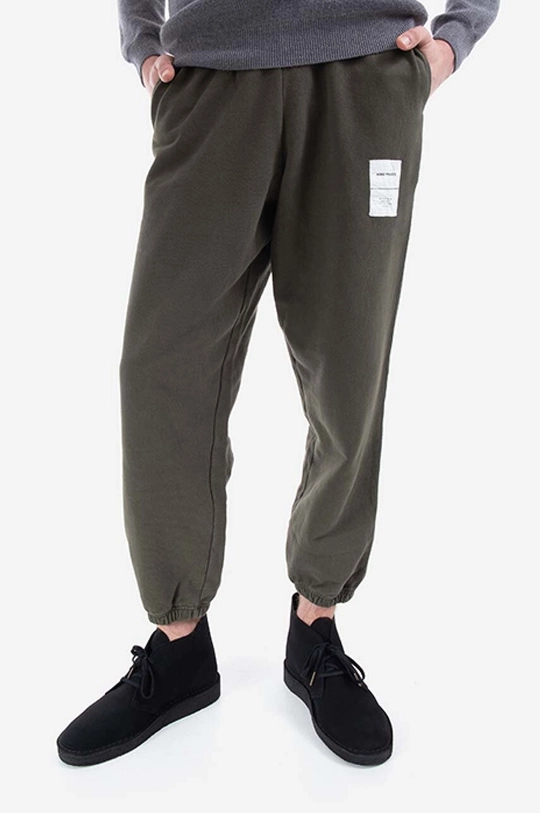 verde Norse Projects pantaloni de trening din bumbac De bărbați