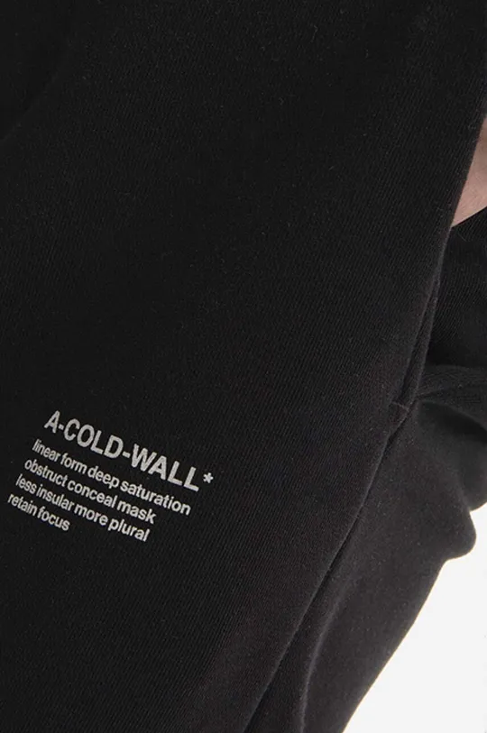 czarny A-COLD-WALL* spodnie dresowe bawełniane Prose Sweatpants