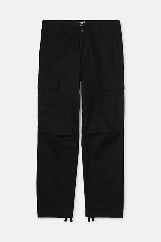 negru Carhartt WIP pantaloni de bumbac Regular Cargo