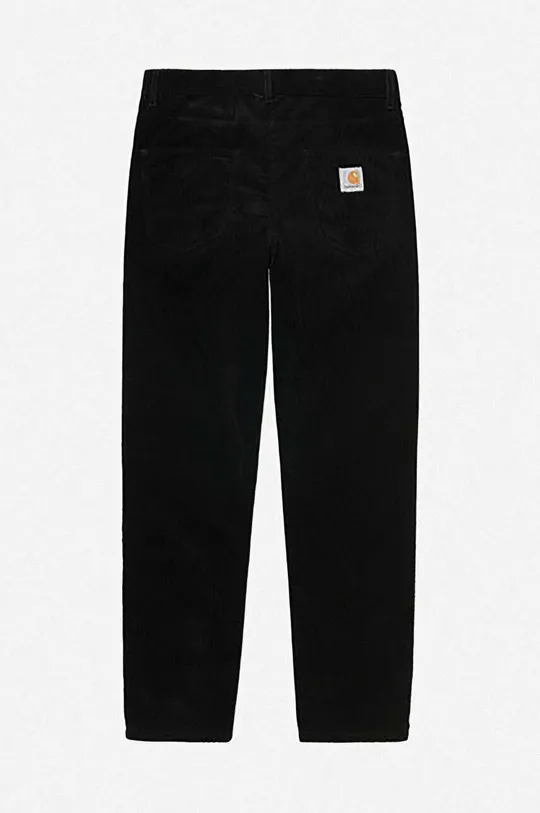 black Carhartt WIP corduroy trousers