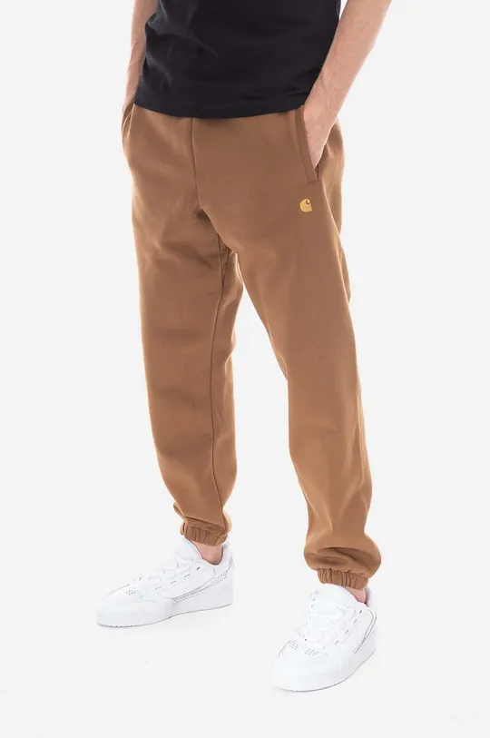 brązowy Carhartt WIP spodnie dresowe Męski
