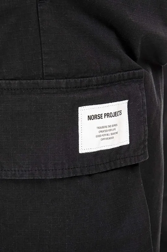 черен Памучен панталон Norse Projects Lukas Ripstop Tab Series N25-0366 9999