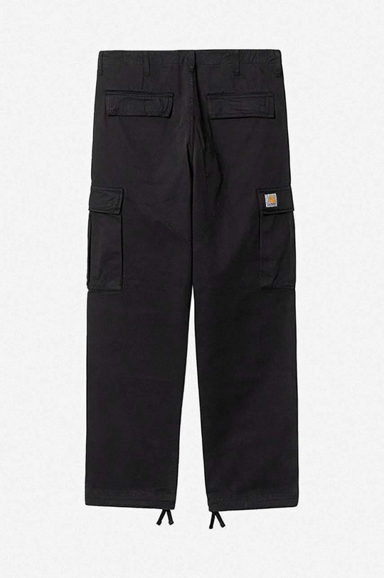 czarny Carhartt WIP spodnie bawełniane Regular Cargo Pant