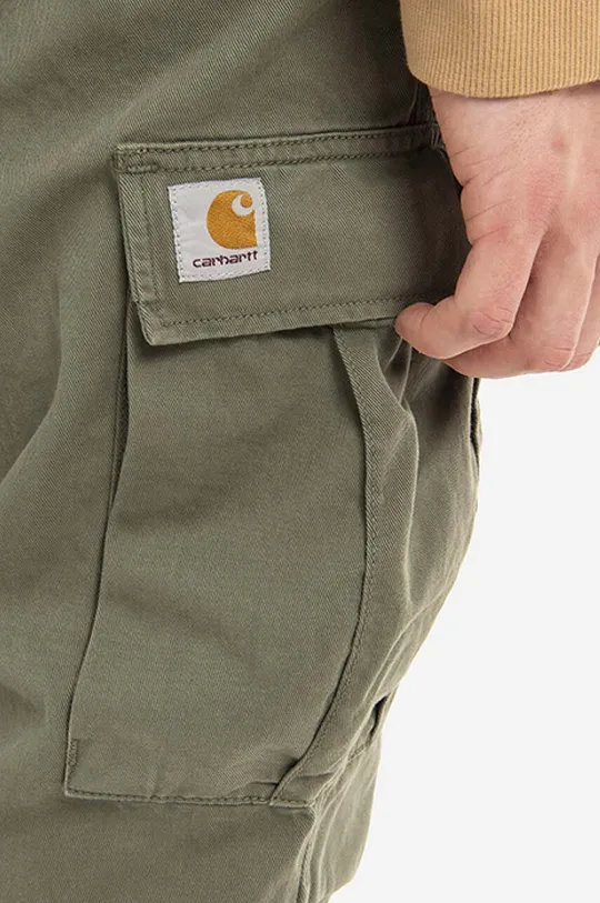 green Carhartt WIP cotton trousers
