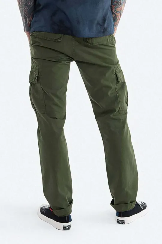 Alpha Industries pantaloni de bumbac Agent Pant verde