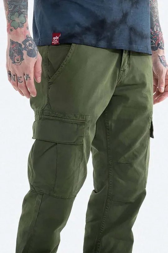 green Alpha Industries cotton trousers Agent Pant