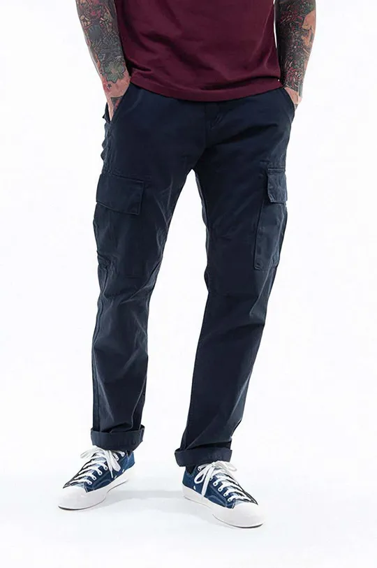 bleumarin Alpha Industries pantaloni de bumbac Agent