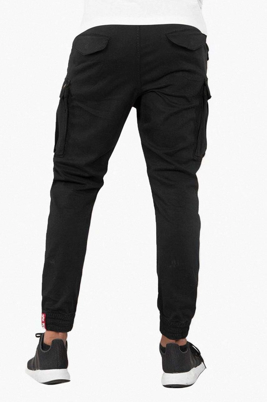 Βαμβακερό παντελόνι Alpha Industries Airman Pant μαύρο