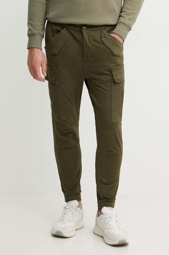 zelená Bavlnené nohavice Alpha Industries Airman Pant Pánsky