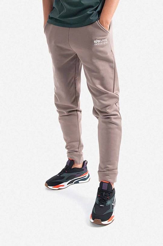 brown Alpha Industries cotton joggers Men’s