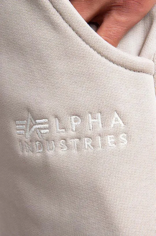 beżowy Alpha Industries spodnie dresowe bawełniane