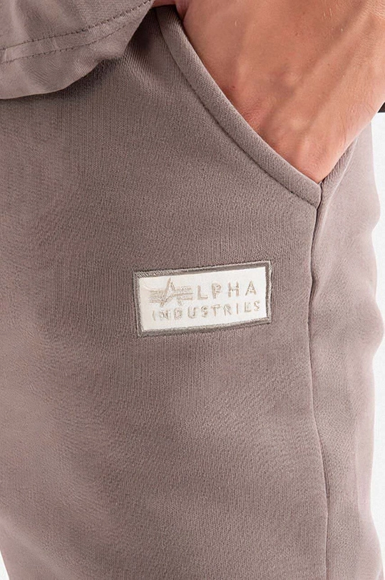 бежов Памучен спортен панталон Alpha Industries