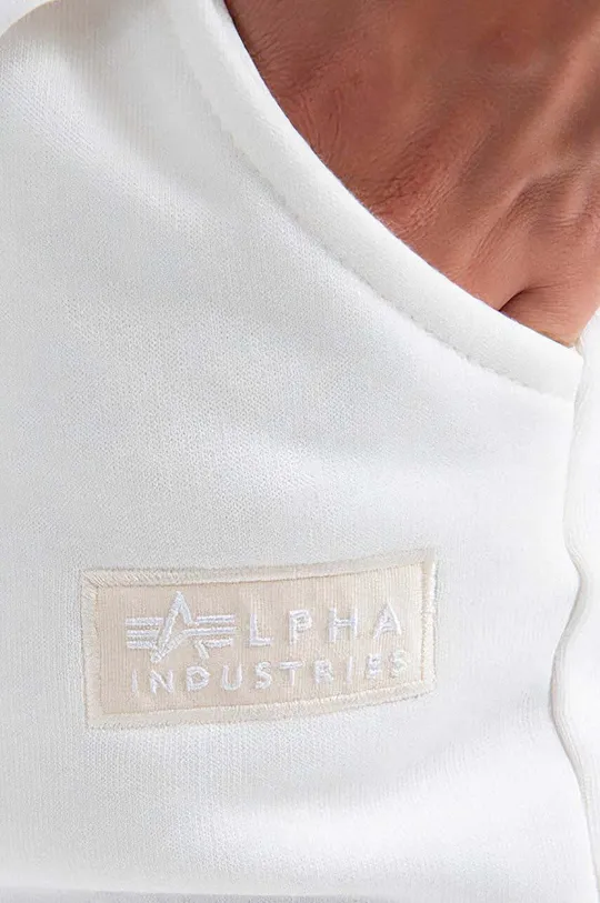 бял Памучен спортен панталон Alpha Industries