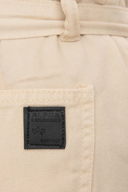 Alpha Industries pantaloni in cotone beige