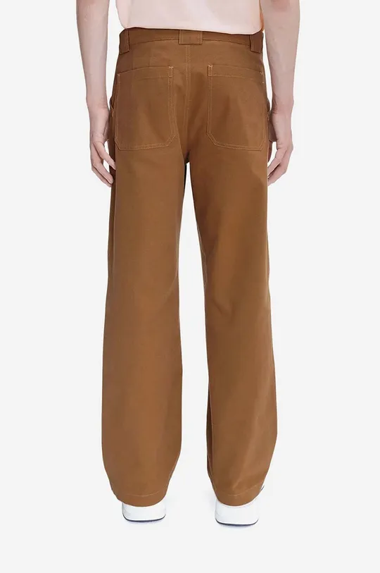 A.P.C. spodnie bawełniane brązowy