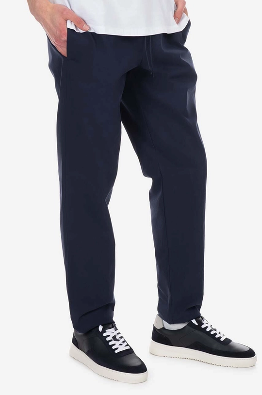 A.P.C. pantaloni in cotone blu navy